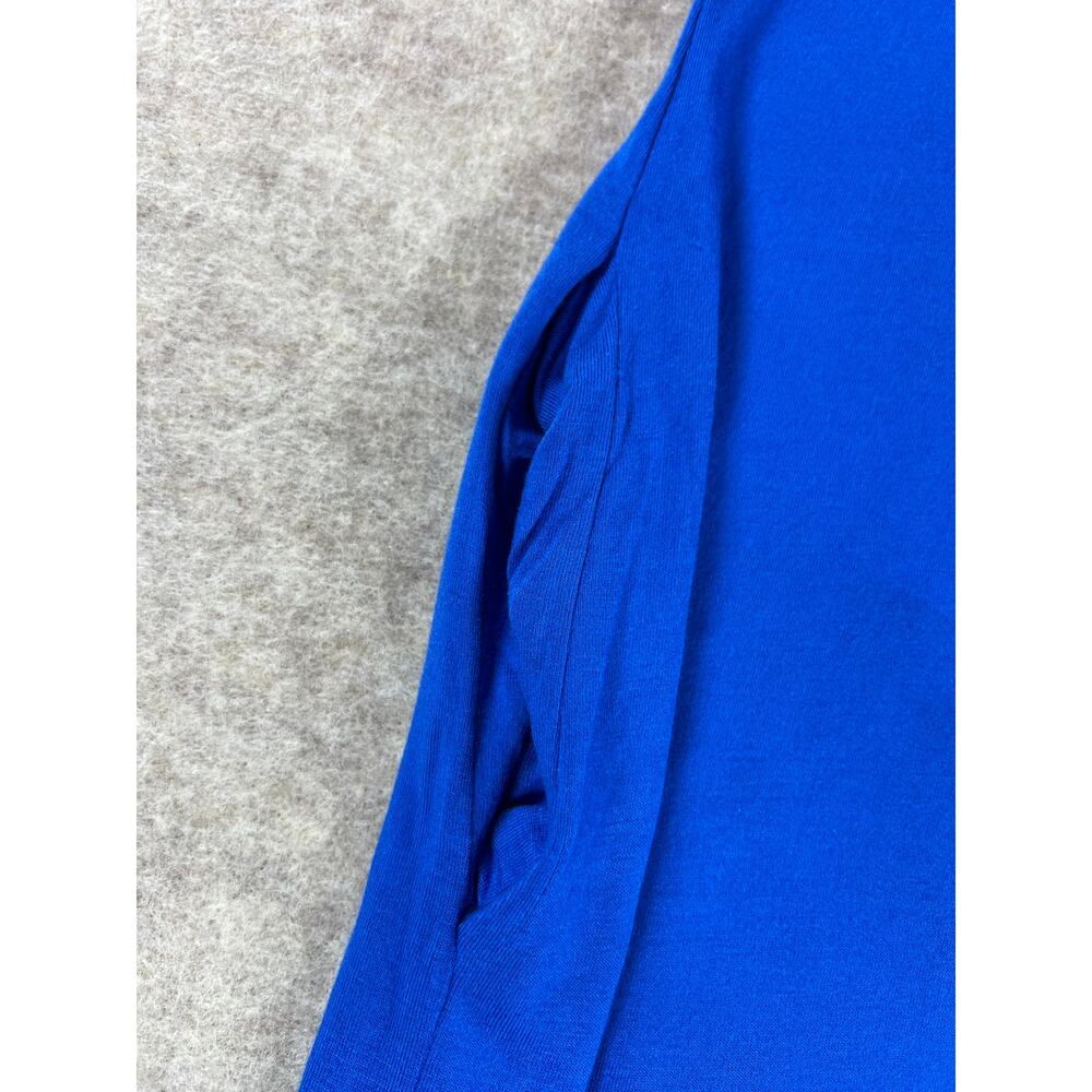 Pinkblush Maternity Royal Blue Cold Shoulder Maxi Dress Pockets Size Large - Picture 7 of 10